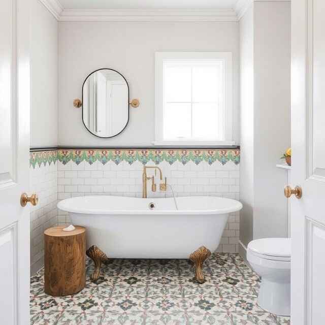 Cement Tile Bathroom Design Ideas