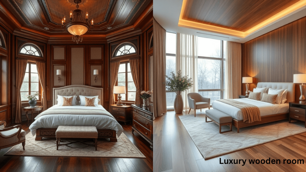 Luxury wooden room